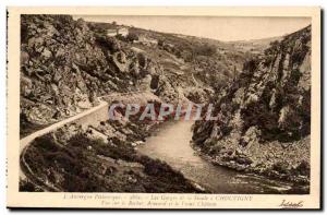 Auvergne - View Amand Rock and Old Castle Old Postcard