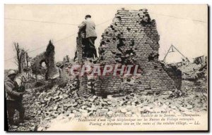 Old Postcard Europeenne War Battle of the Somme Dompierre Installing & # 39A ...