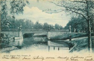 Illinois Chicago Bridge Jackson Park Schmidt Co #233 undivided Postcard 22-4824