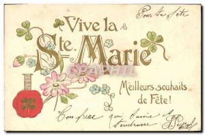 Old Postcard Fancy Marie Surname