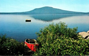 Maine Jackman Big Wood Lake With Mt Sally In Background 1974