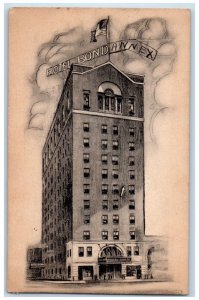 1938 Hotel Bond Annex Building Hartford Connecticut CT Posted Vintage Postcard