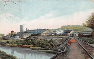 F20/ Lisbon Ohio Postcard Columbiana 1907 Copper Mill Factory 12