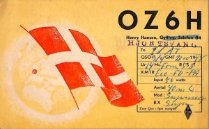 ac9755  - DENMARK - VINTAGE POSTCARD - RADIO FREQUENCY CARD - Gylling - 1948