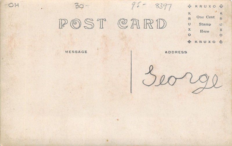 J16/ Eagle Colorado RPPC Postcard c1910 Donkey Wagon Kids Homes 68