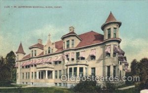 St. Alphonsus Hospital, Boise, ID Medical Hospital, Sanitarium Unused paper c...