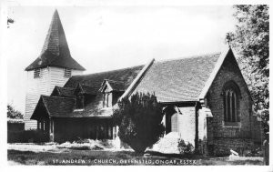 br109860 st andrews church greensted ongar essex real photo uk