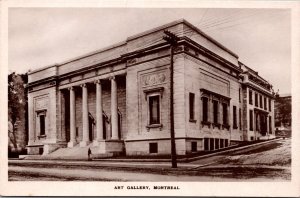 RPPC Art Gallery Montreal Canada Real Photo Postcard Beaux Arts Series
