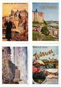 ADVERTISING TRAINS, CHEMIN DE FER POSTER STYLE 40 CPA (L2740)