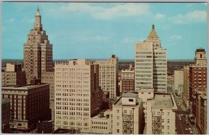 Skyline of Downtown Tulsa Oklahoma Oil Capital of the World Chrome Postcard H82