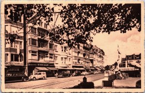 Belgium Knokke Zoute Avenue du Littoral Vintage Postcard C049