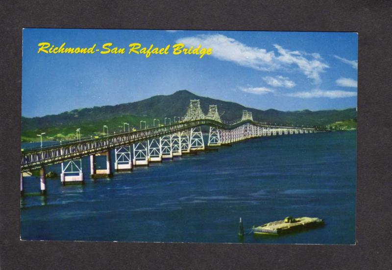 CA Richmond San Rafael Bridge San Francisco Bay Cantilever California Postcard