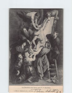 Postcard La Descente de Croix By P. P. Rubens, Antwerp, Belgium