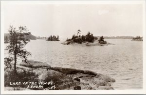 Lake Of The Woods Kenora Ontario ON Unused Tilley Real Photo Postcard F94