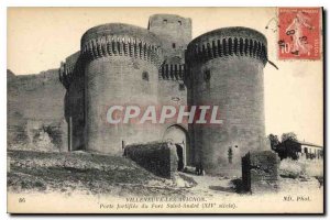 Old Postcard Villeneuve Avignon Porte fortif?e Fort Saint Andre XV century