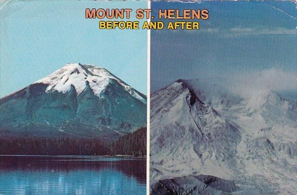 Washington Mount Saint Helens Before And After