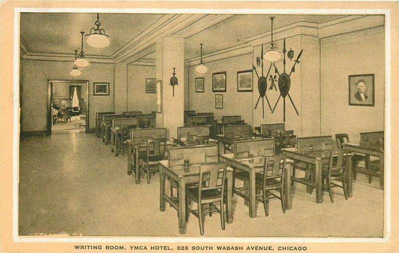 IL, Chicago, Illinois, YMCA, Writing Room, South Wabash Avenue, E.C. Kropp M-990