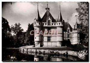 Modern Postcard Chateau d & # 39Azay Rideau Eastern Facade