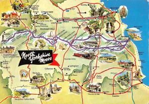 BR83585 north yorkshire moors map cartes geographiqes uk