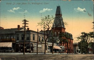 Wallingford Connecticut CT Center Street Scene c1910 Vintage Postcard