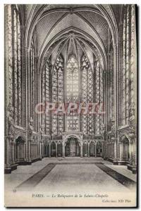 Old Postcard From Paris Reliquary Sainte Chapelle