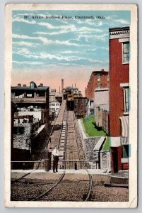 Mt. Adams Inclined Plane Cincinnati Ohio Postcard K47