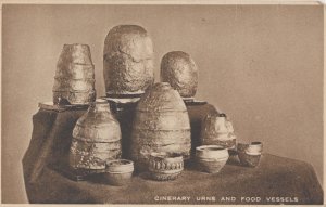 Cinerary Urns & Food Vessels Isle Of Man Manx Pottery Postcard