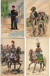 MILITAIRE ARTIST SIGNED Mostly CAVALRY 80 CPA Pre-1940 (L4523)