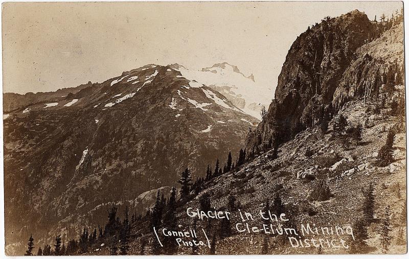 1906 Cle Elum Washington WA Glacier in the Mining District Real Photo Postcard