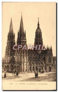 Old Postcard Bayeux Cathedral Overview