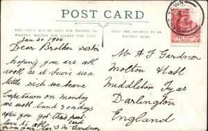 Steamer Steamship RMS Dunluce Castle c1910 Vintage Postcard