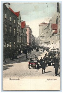 1908 Kobmagergade Copenhagen Denmark Horse Carriage Antique Posted Postcard