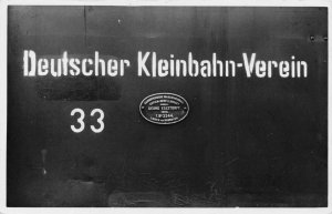 Deutscher Kleinbahn Verein German Train Linden Hannover Postcard