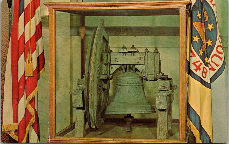 Historic Cumberland County Liberty Bell Bridgeton New Jersey Chrome