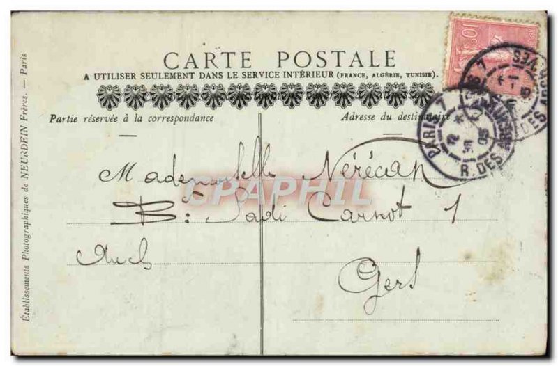 Postcard Old Treport La Plage Maree Haute