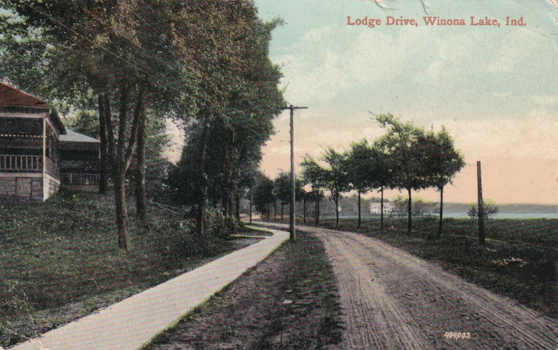 WINONA LAKE, Indiana, PU-1910; Lodge Drive