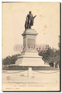 Old Postcard Valencia Statue Montalivat