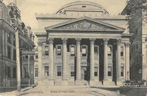 BANK OF MONTREAL Montreal, Canada c1910s Vintage Postcard
