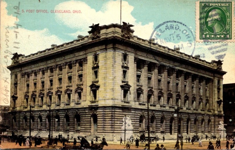 Ohio Cleveland Post Office 1912