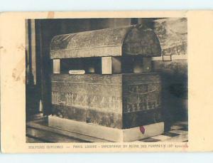 Divided-Back EGYPTIAN SARCOPHAGUS AT LOUVRE Paris France hn6298