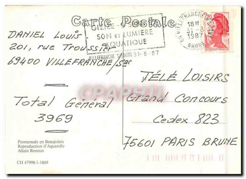 Postcard Modern Walk in Beaujolais