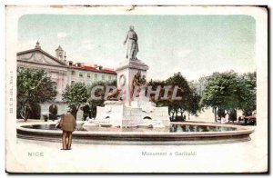 Postcard Old Nice Garibaldi Monument