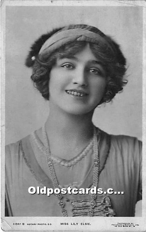 Miss Lily Elsie Theater Actor / Actress Unused 