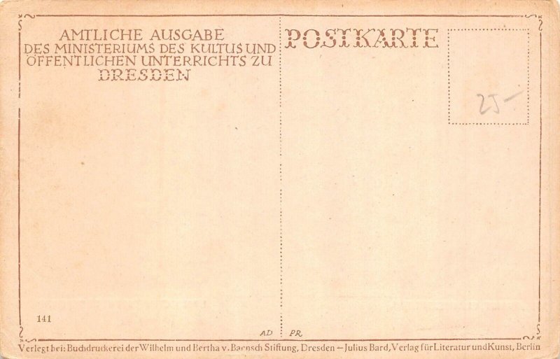 A230 Germany Landschaftsstudie bei Dresden vintage postcard