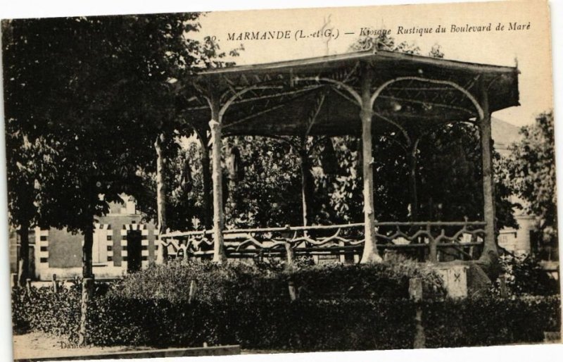 CPA MARMANDE - Kiosque Rustique du Boulevard de Mare (251422)