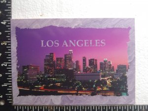 Postcard - Night view - Los Angeles, California