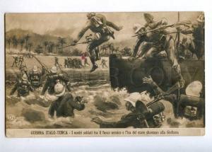 190818 Italo-Turkish War landing Vintage postcard