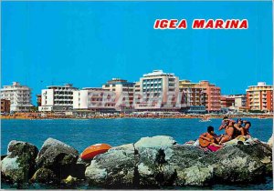 Postcard Modern Igea Marina Alberghi Visti dal Mare