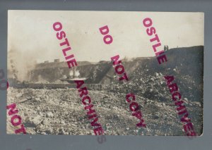 Santa Rita NEW MEXICO RPPC c1910 COPPER MINE Mining STEAM SHOVEL Ghost Town!