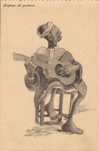 Morocco Caricature Funny Humor 1920´s Profesor de guitarra 04.58